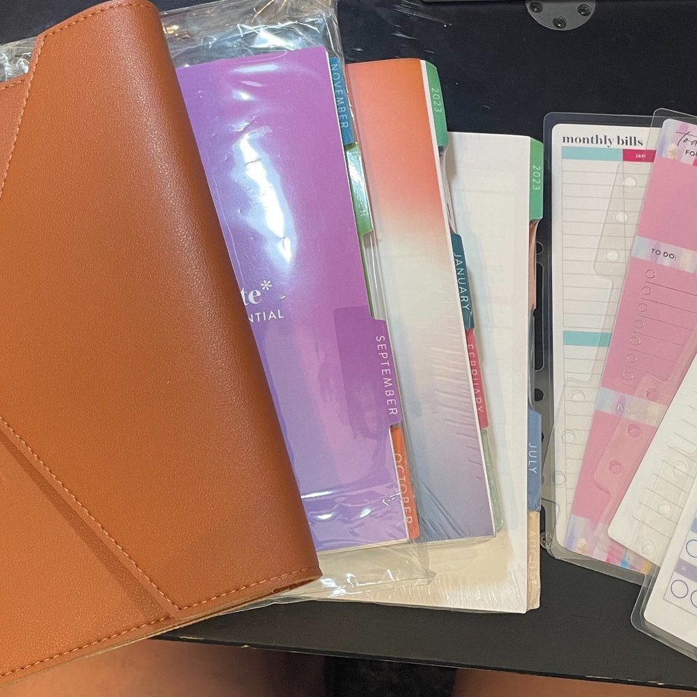 Erin Condren A5 Daily Life Planner Ring Agenda in EUC w/Inserts Through 2023